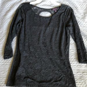 Black lace top